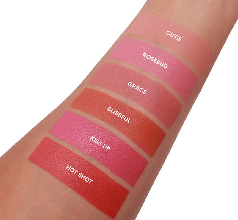 Soft Matte Cream Blush in Blissful by LA Girl with a creamy texture for a soft matte finish, ideal for a natural flush.