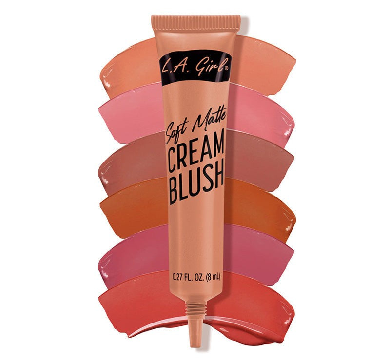 Soft Matte Cream Blush in Hot Shot by LA Girl: a versatile, vegan-friendly blush for cheeks and lips with a soft matte finish.