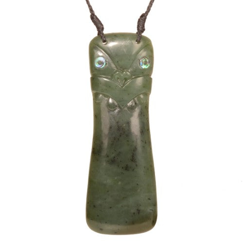 Pendant Necklace - Drop With Tiki Face (12.1 x 4.3cm)