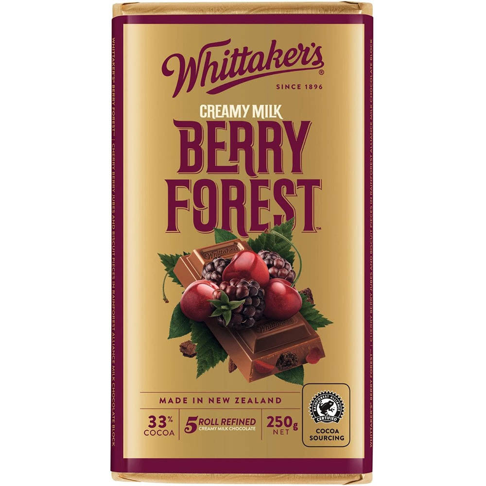 Whittaker’s Block Berry Forest 250g - Carton of 12