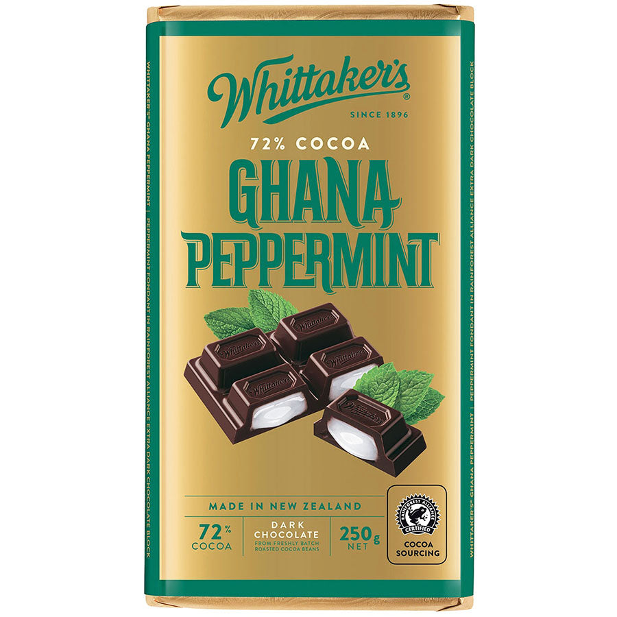 Whittakers Block Ghana Peppermint 250g - Carton of 12