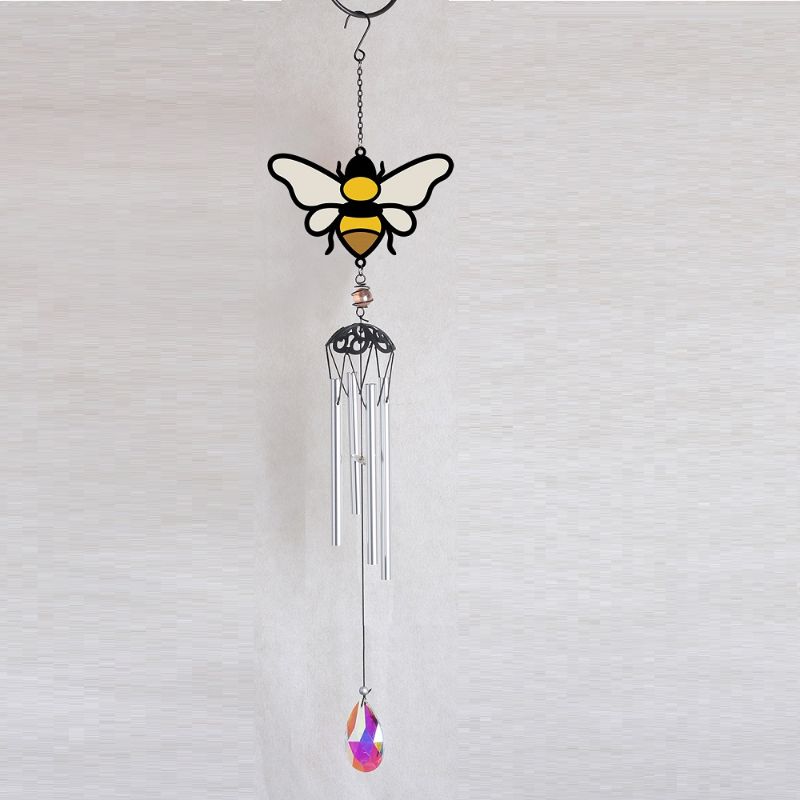 Garden Ornament - Bee Wind Chime 25"