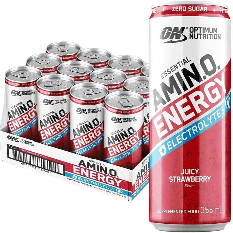 Amino Energy Juicy Strwaberry 355ml - Carton of 12