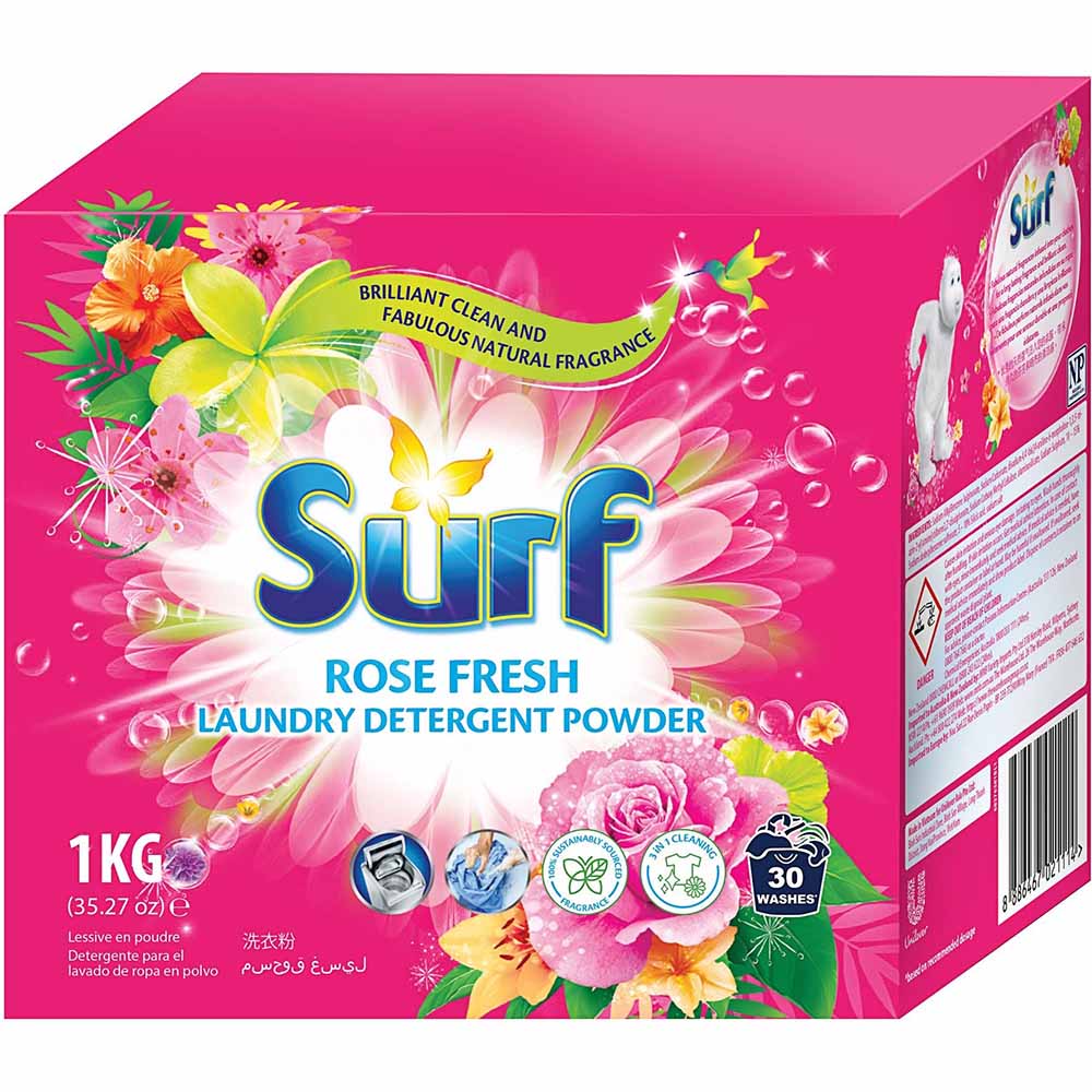 Surf Rose Fresh Laundry Powder 1kg - Box of 10 Packs