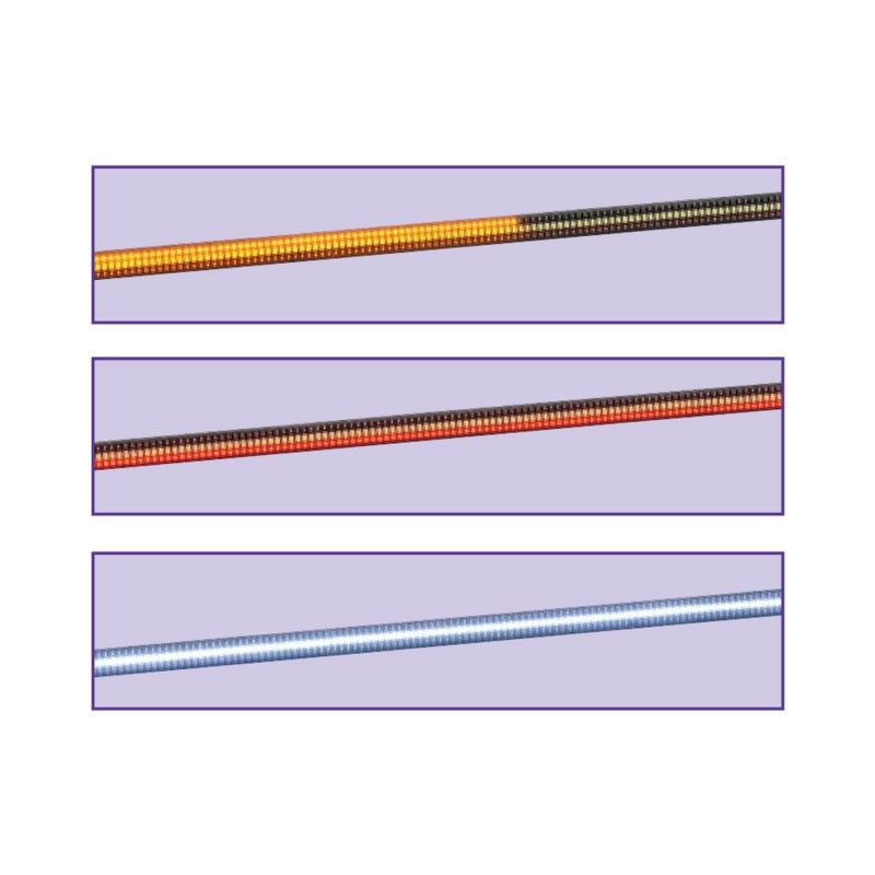 L/BAR 12V AUX M/FUNCTION AMBER/RED/WHITE