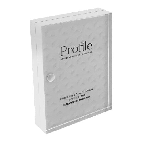 Profile - Solid Acrylic Sign Block Display Frames - 4x6in (10x15cm)