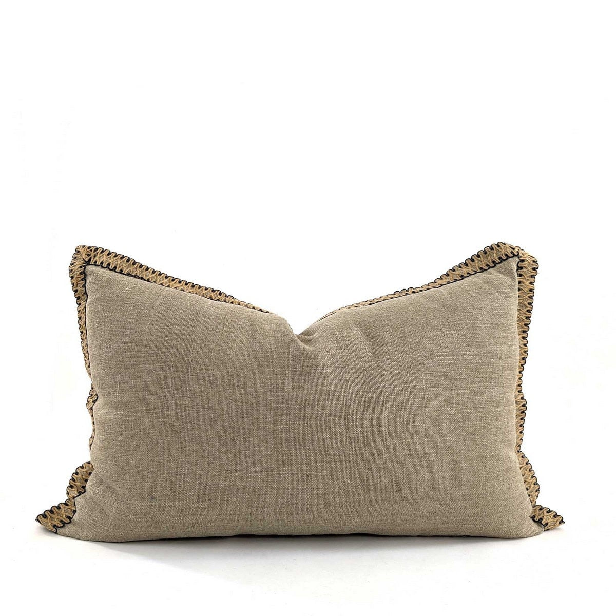 CUSHION COVER - JUTE FLANGE - NATURAL - 400x600