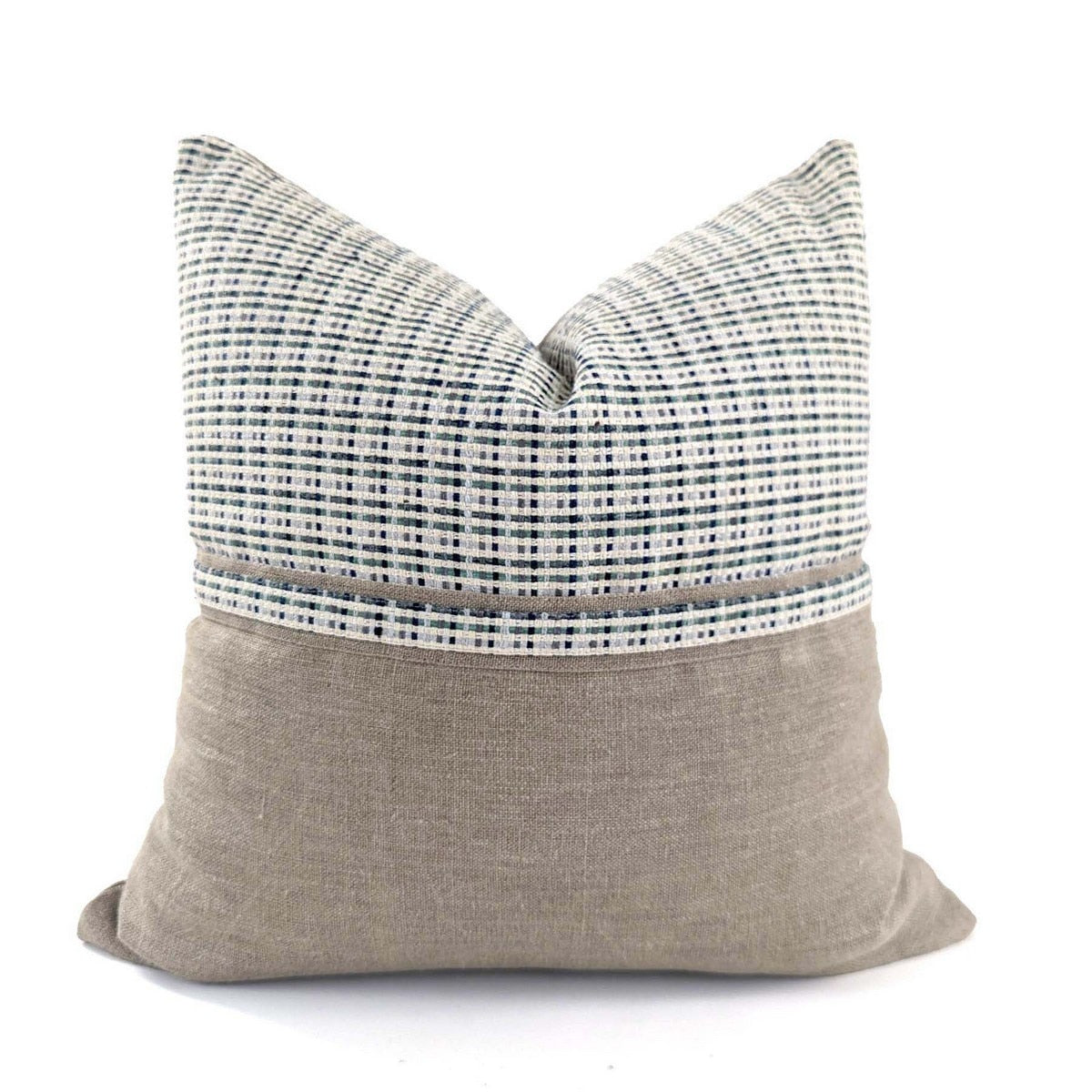 CUSHION COVER - TWEED - CHEQUERED / NATURAL - 550x550