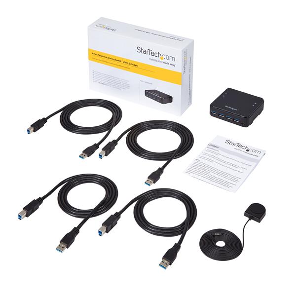 4X4 USB 3.0 Peripheral Sharing Switch - Mac / Windows / Linux