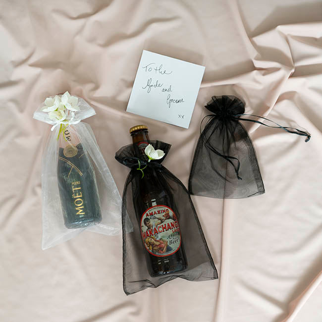 Organza Bag Black Pack of 10.