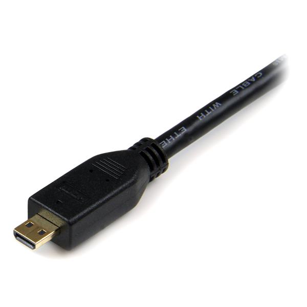 1m High Speed HDMI Cable with Ethernet - HDMI to HDMI Micro - M/M