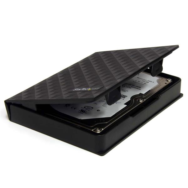 2.5in Anti-Static Hard Drive Protector Case - Black (3pk)