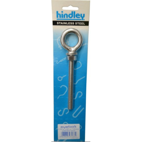 Stainless Eyebolt 170x125x12mm Welded Eye Hindley