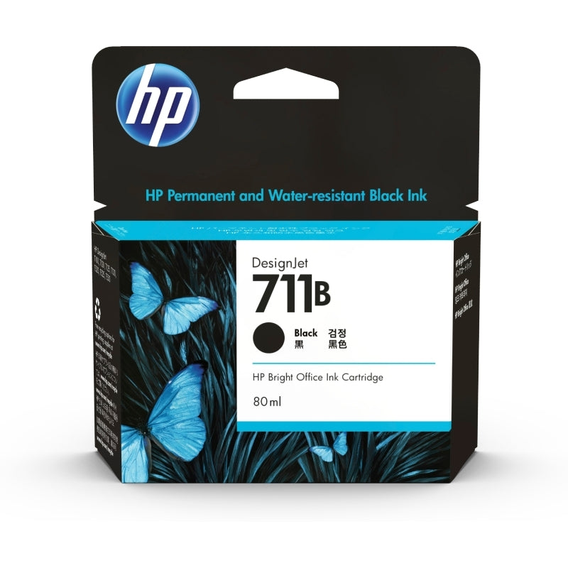 HP #711 80ml Black Ink 3WX01A