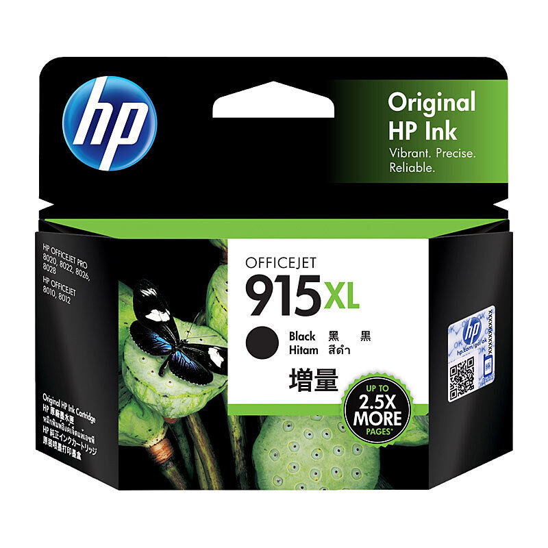 HP915XL Blk Orignl Ink 3YM22AA
