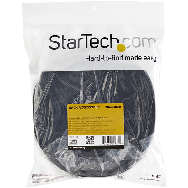 Hook-and-Loop Cable Tie - 30,4m (100 ft.) Bulk Roll