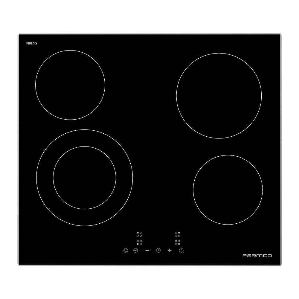 Parmco - 4 Element Ceramic Cooktop - 600mm Aluminium Frame Series 3