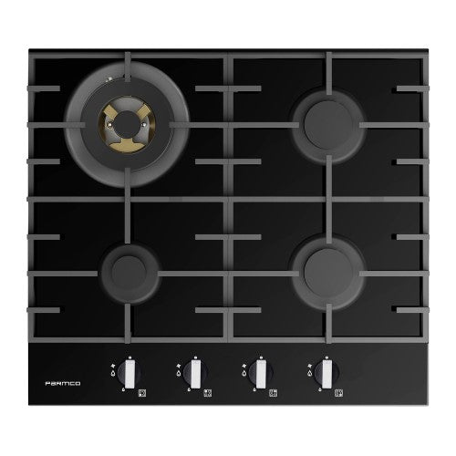 Parmco - 3 Burner + Wok GAS COOKTOP - 600MM SERIES 7 GLASS