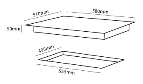 Parmco - 3 Burner + Wok GAS COOKTOP - 600MM SERIES 7 GLASS