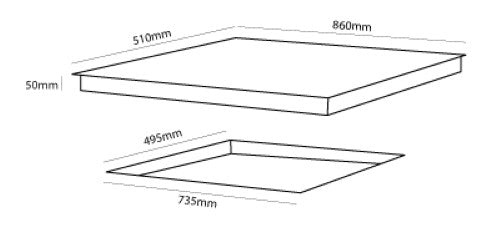 4 Burner + Wok Gas Cooktop - 900mm Stainless Steel Series 7
