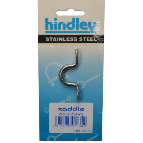 Stainless Saddle 60x6mm Carded