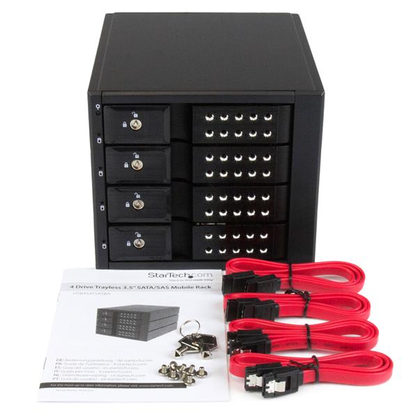 4 Bay Trayless Hot Swap Mobile Rack Backplane for 3.5in SAS / SATA - 6 Gbps HDD