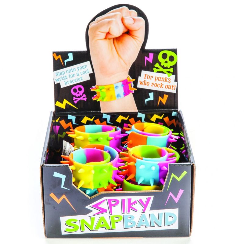 Rainbow Spiky Snap Bracelet (Set of 12 Assorted)