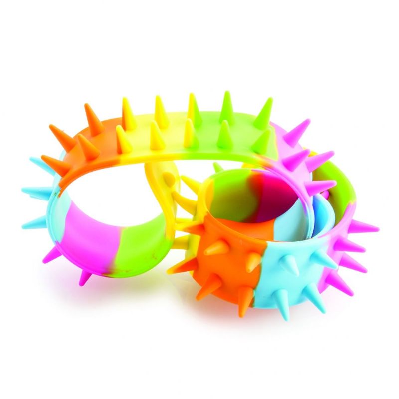 Rainbow Spiky Snap Bracelet (Set of 12 Assorted)