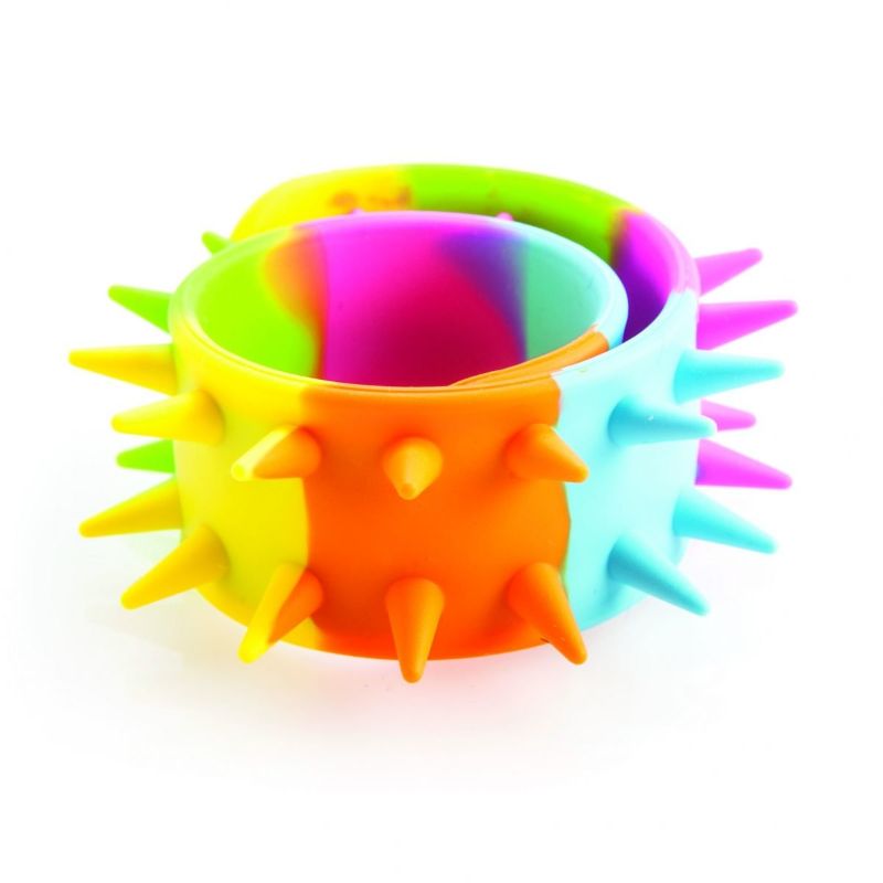 Rainbow Spiky Snap Bracelet (Set of 12 Assorted)