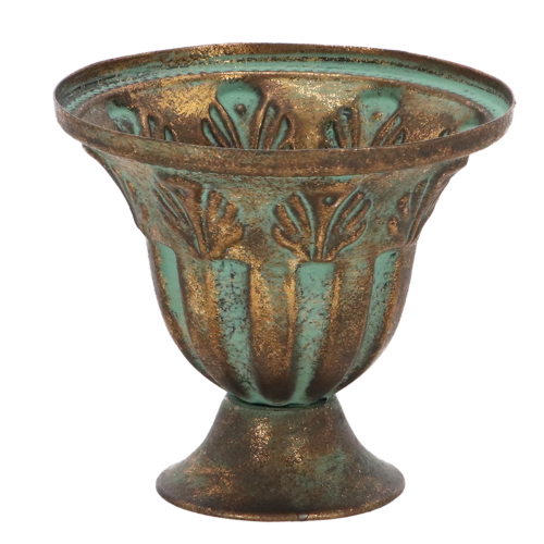 French Urn - Aged Metal 12cm (Set of 2)