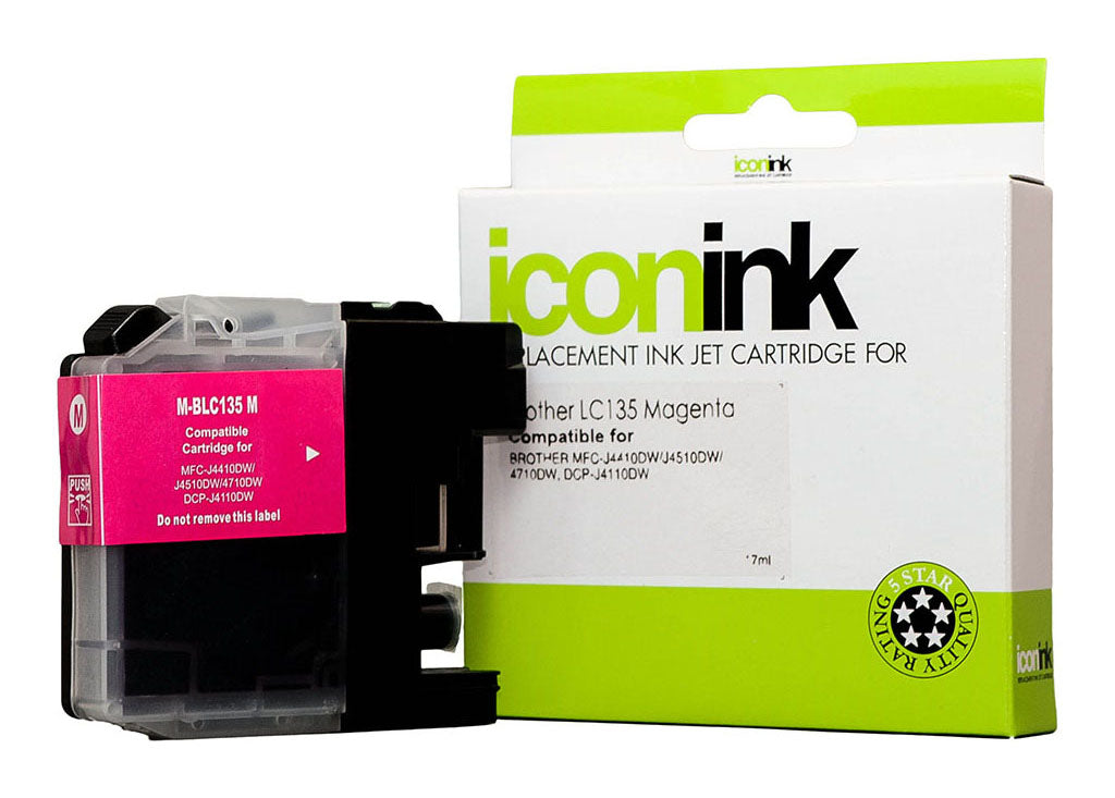 Icon Compatible with Brother LC135 Magenta Ink Cartridge
