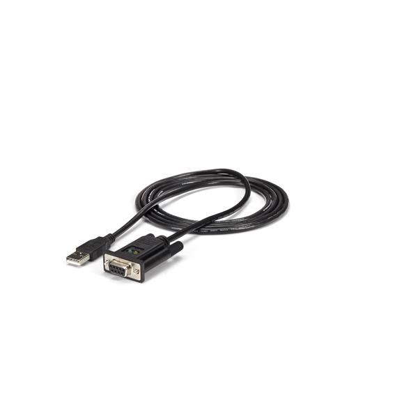 1 Port USB to Null Modem RS232 DB9 Serial DCE Adapter Cable with FTDI