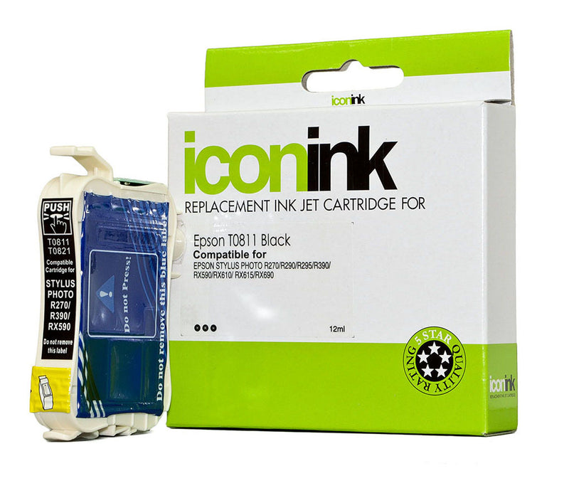 Epson Compatible T0811 Black 81N Ink Cartridge