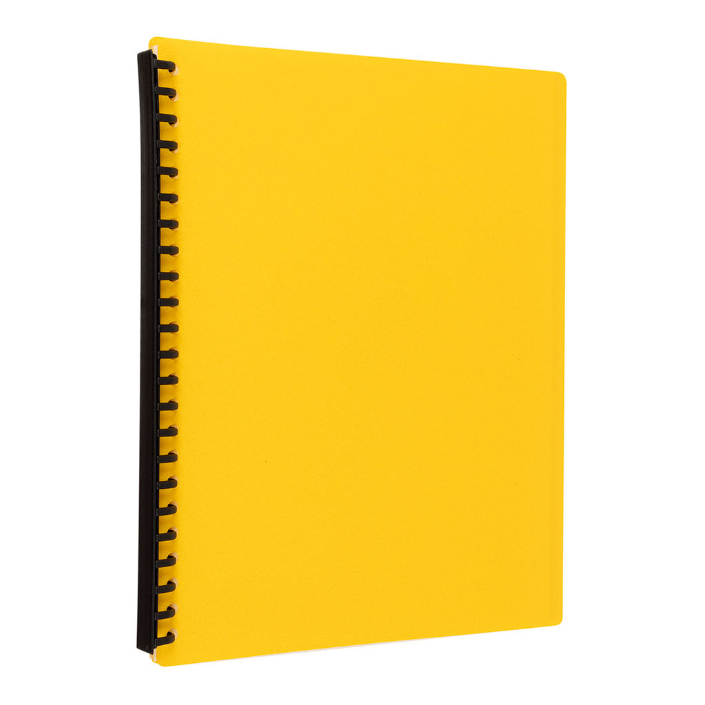 Icon Refillable Display Book 20 Pocket Yellow