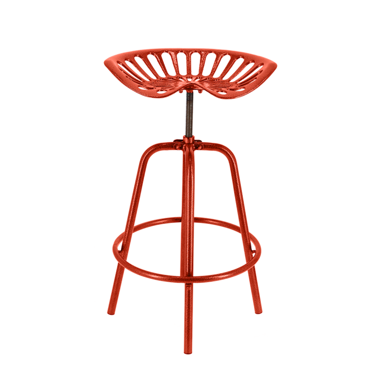Tractor Bar Stool - Red (50 x 48 x 70cm)