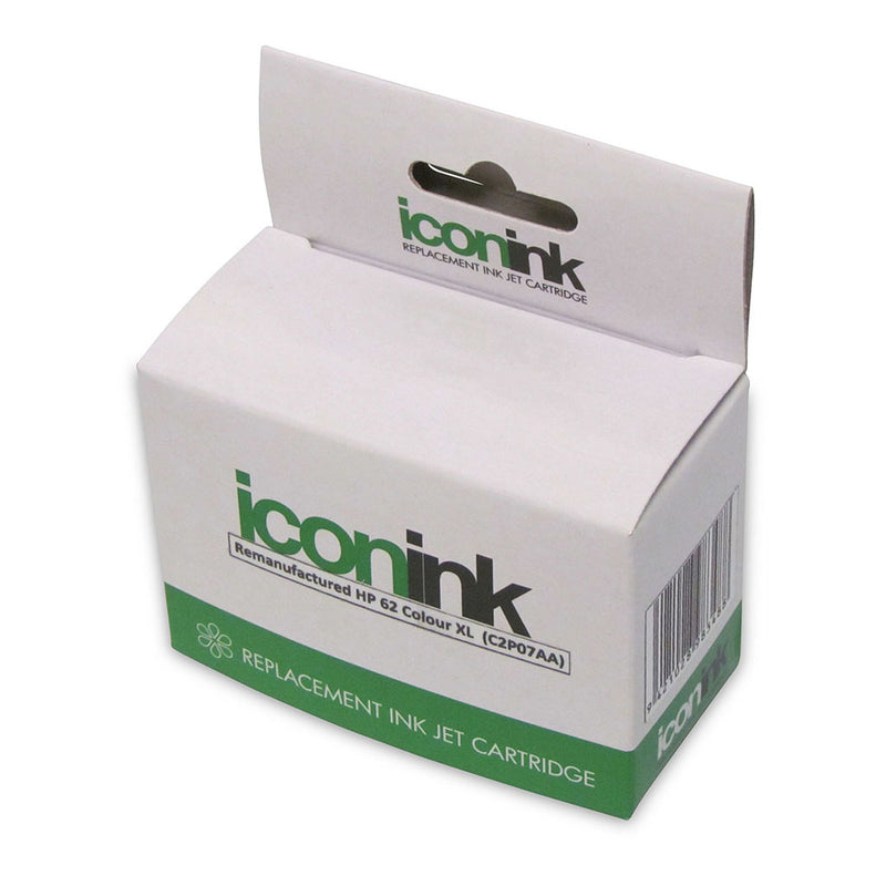 Icon Remanufactured HP 62 Colour XL Ink Cartridge (C2P07AA )