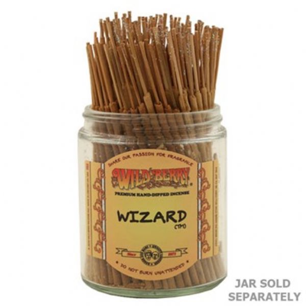 Wild Berry Wizard Shorties Incense bundle featuring 100 sticks, offering enchanting berry scents for relaxation and aromatherapy.