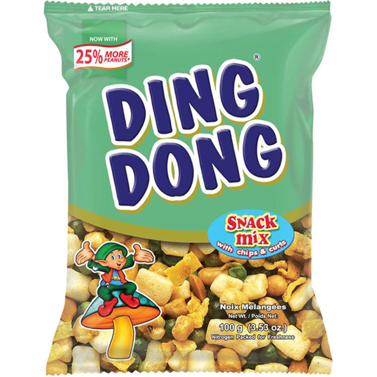 Ding Dong Snack Mix Green 100g - Pack of 60
