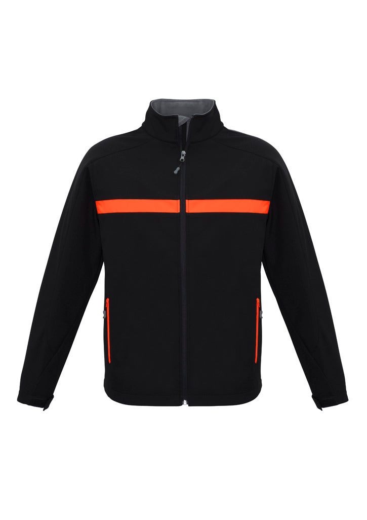Charger Unisex Jacket - Black/Fluoro Orange/Grey
