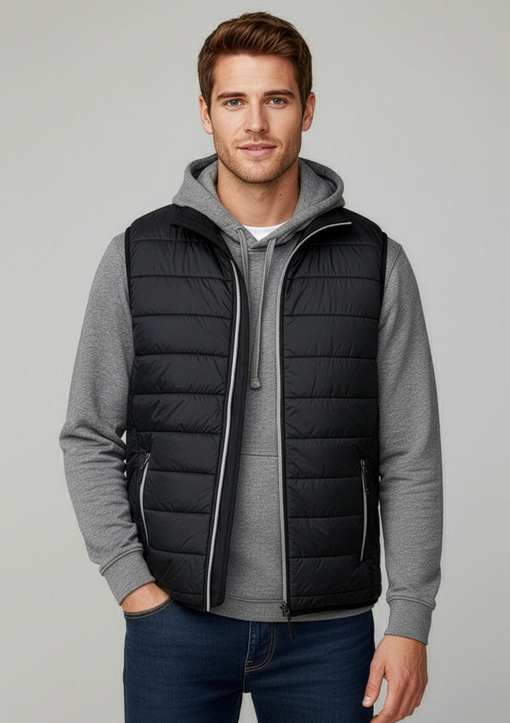 Stealth Mens Vest - Black/Silver
