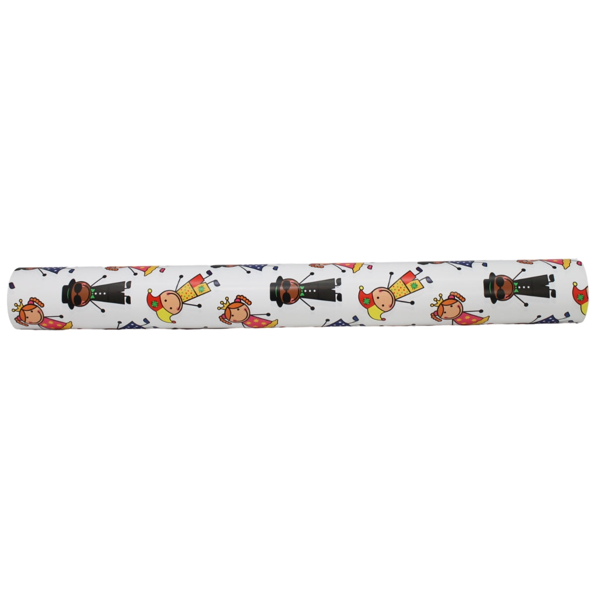 Gloss White Gift Wrapping Paper Cartoon Children in Costumes
