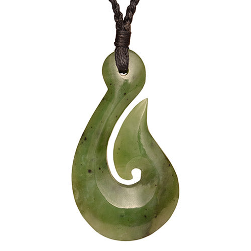 Simple Jade Hook Pendant