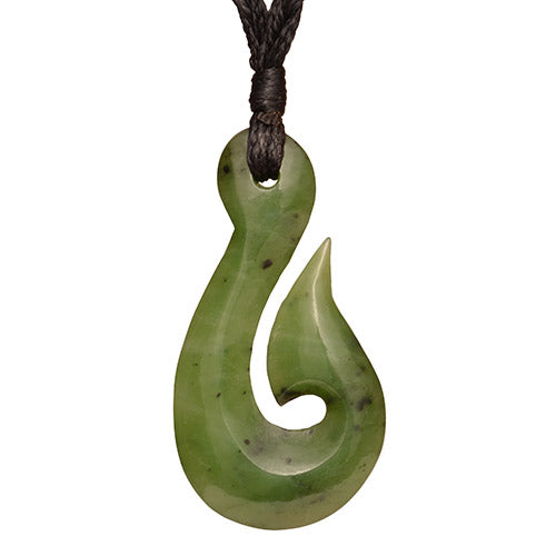Jade Fish Hook Pendant
