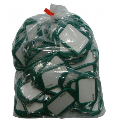 Key Tag "Jumbo" Green Bag Of 50pce