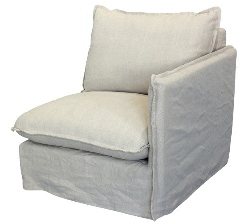 Villa Corner Suite - Right Arm Salt & Pepper (83 X 95 X 85cm)