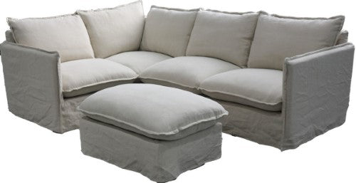 Villa Corner Suite - Ottoman Salt & Pepper (86 X 60 X 47cm)