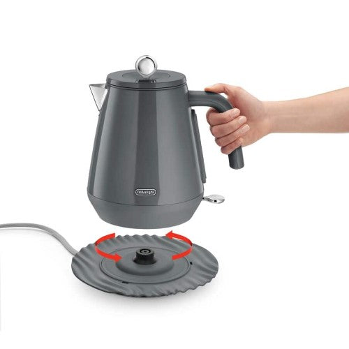 Kettle - De'Longhi Eclettica 1.7L (Graceful Grey)