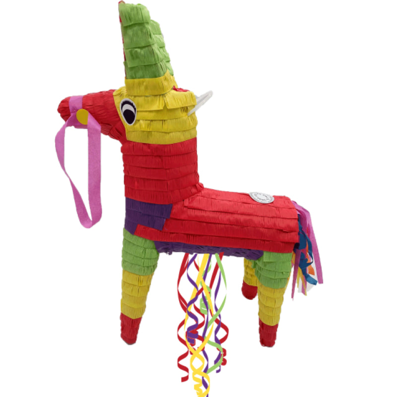 Rainbow Donkey 3D Shape Pull String Pinata