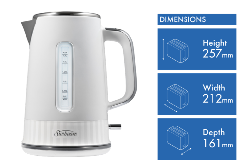 KETTLE - Sunbeam FRENCH RIVIERA COLLECTION (WHITE)