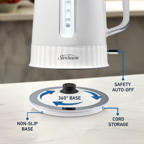 KETTLE - Sunbeam FRENCH RIVIERA COLLECTION (WHITE)